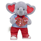 Love You Tons Elephant Stuffed Animal Chocolate Heart Box Gift Set
