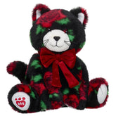 Red Rose Kitty Stuffed Animal with Red Velvet Gifting Bow